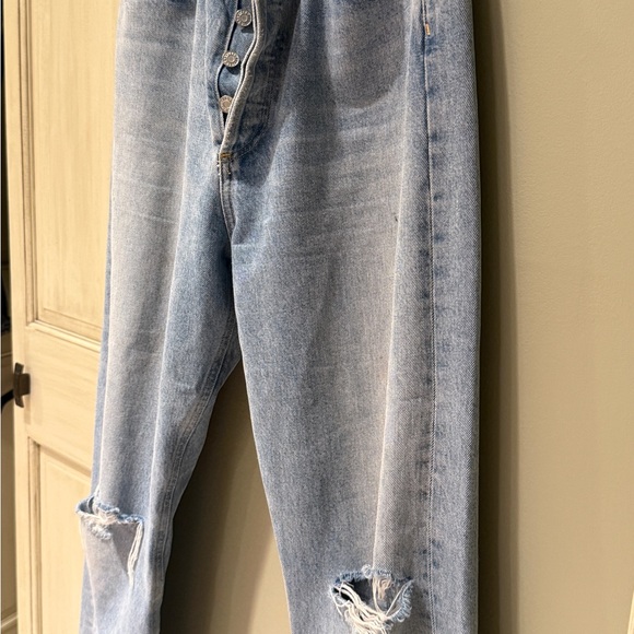 Women’s Agolde 90’s Jeans size 27 button fly cropped denim - Picture 12 of 16